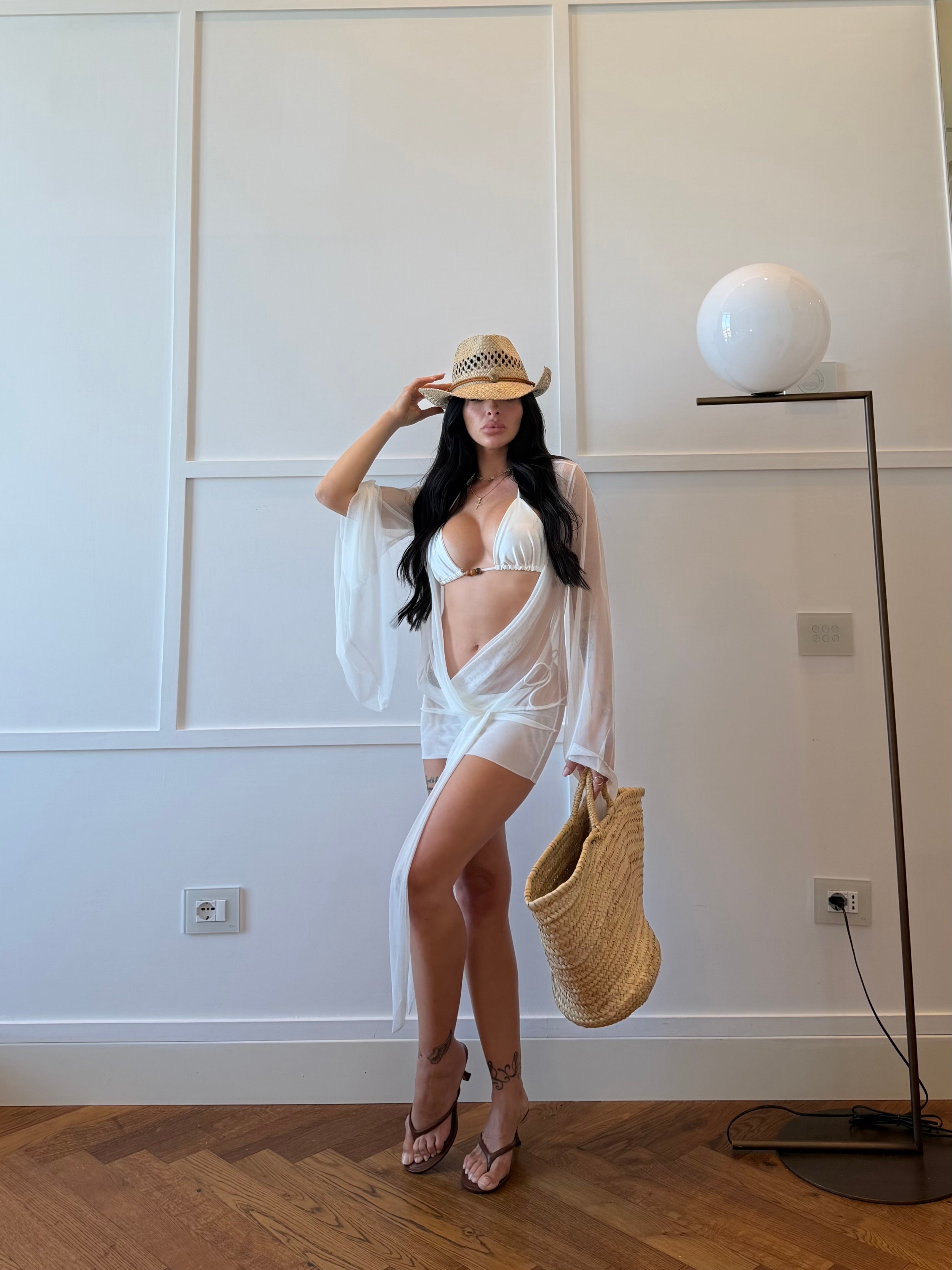 SET BIKINI VELO BIANCO