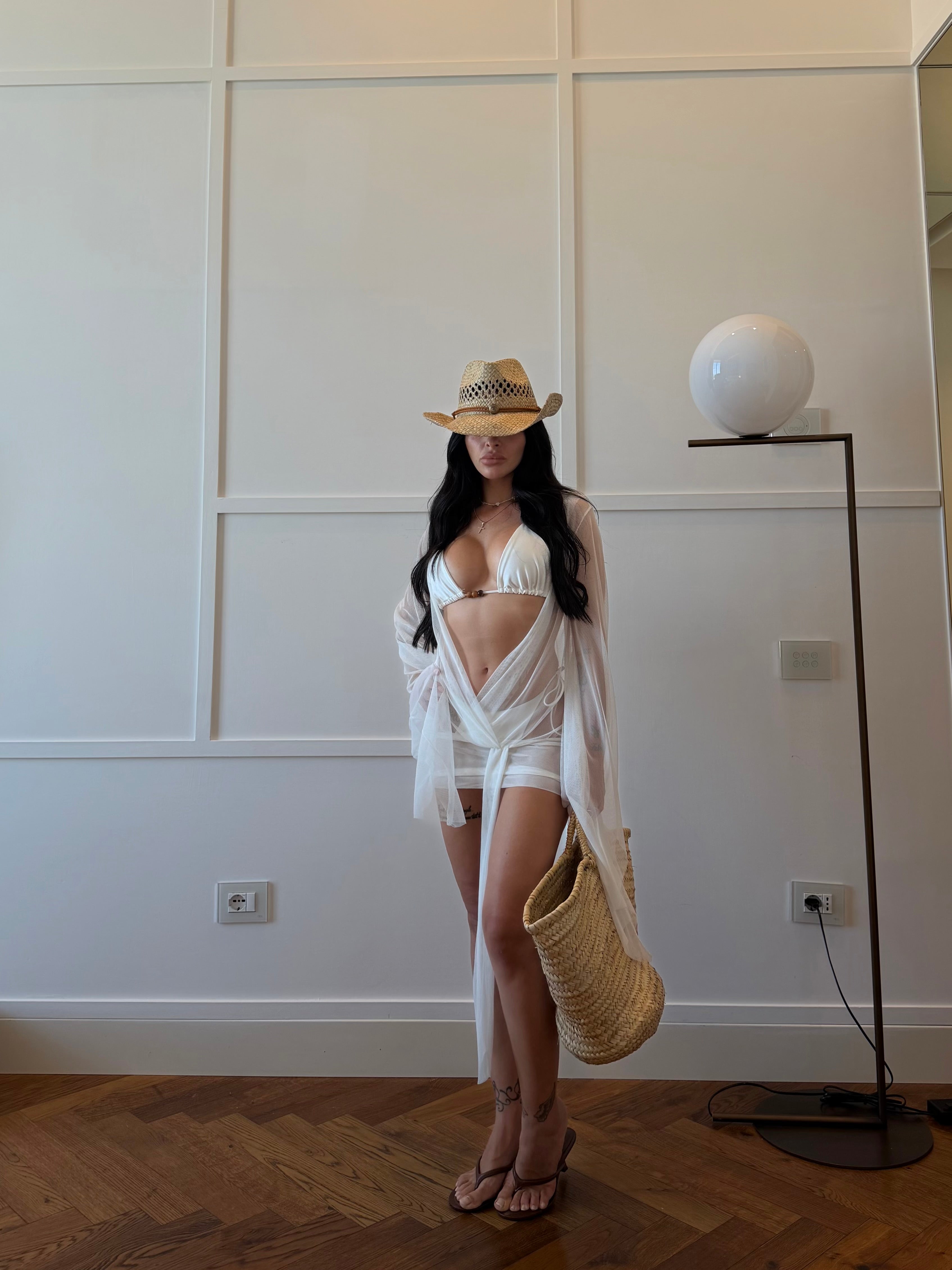 SET BIKINI VELO BIANCO