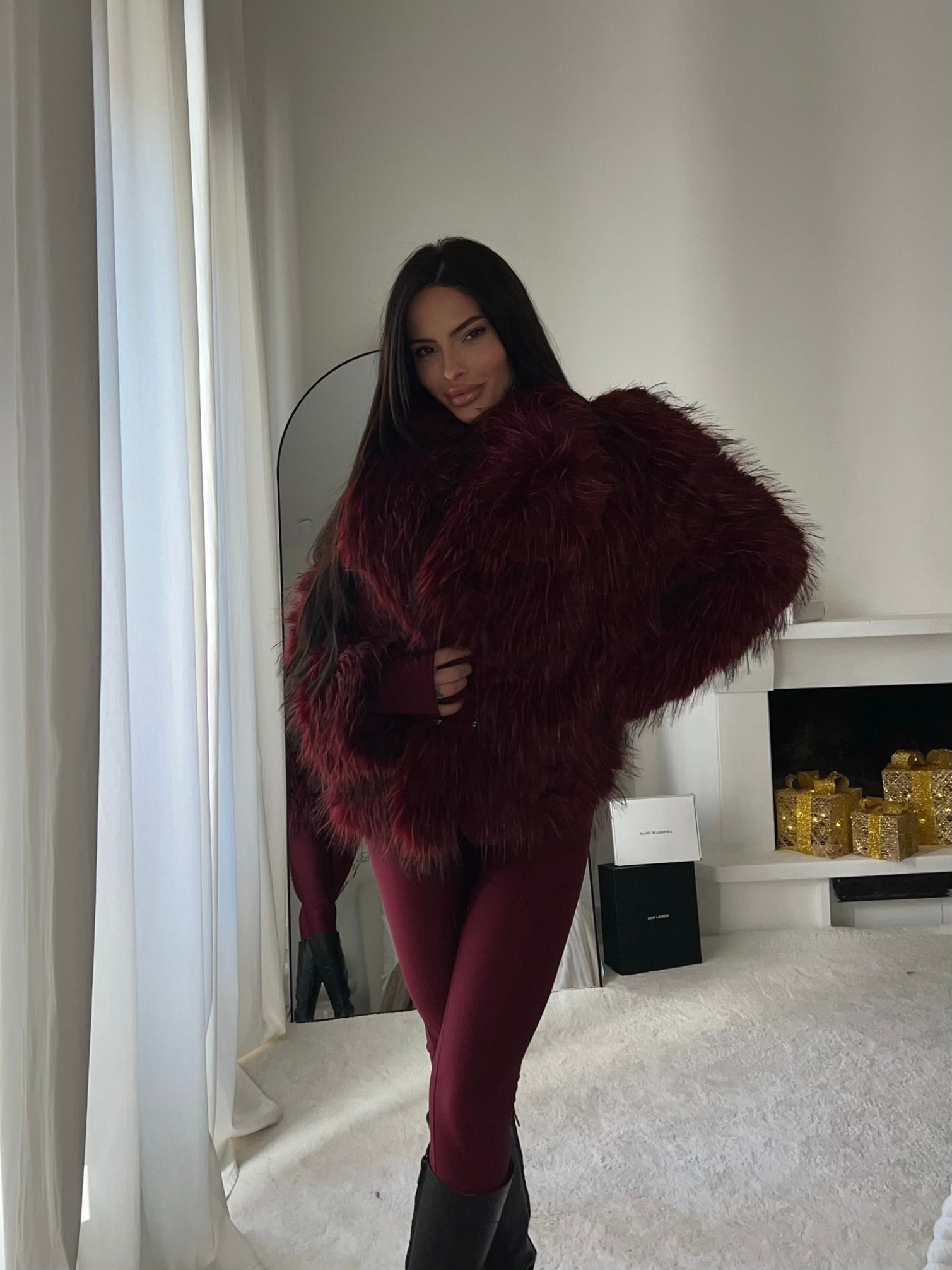 Pelliccia VIENNA bordeaux