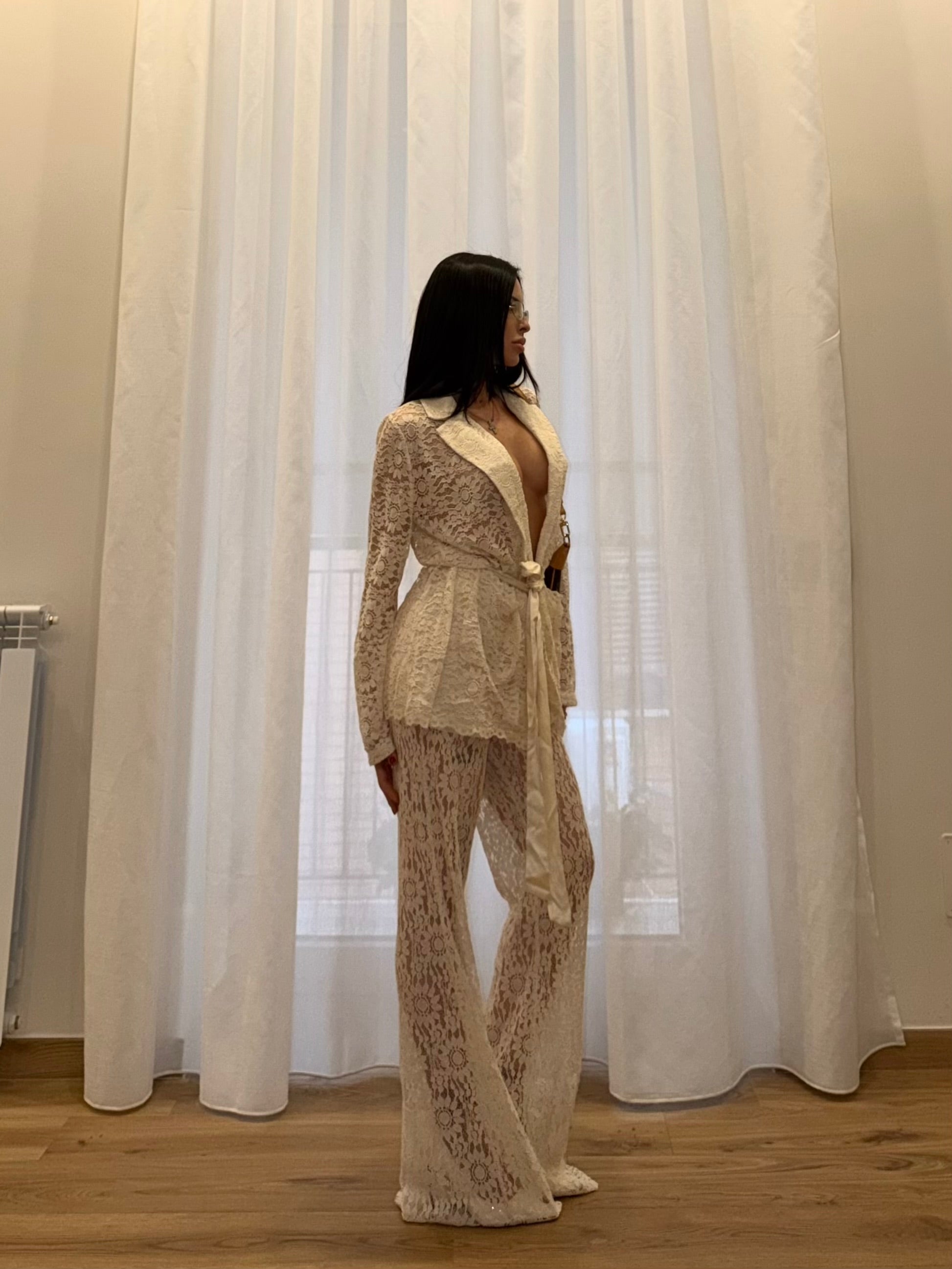 Pants Lumina in pizzo