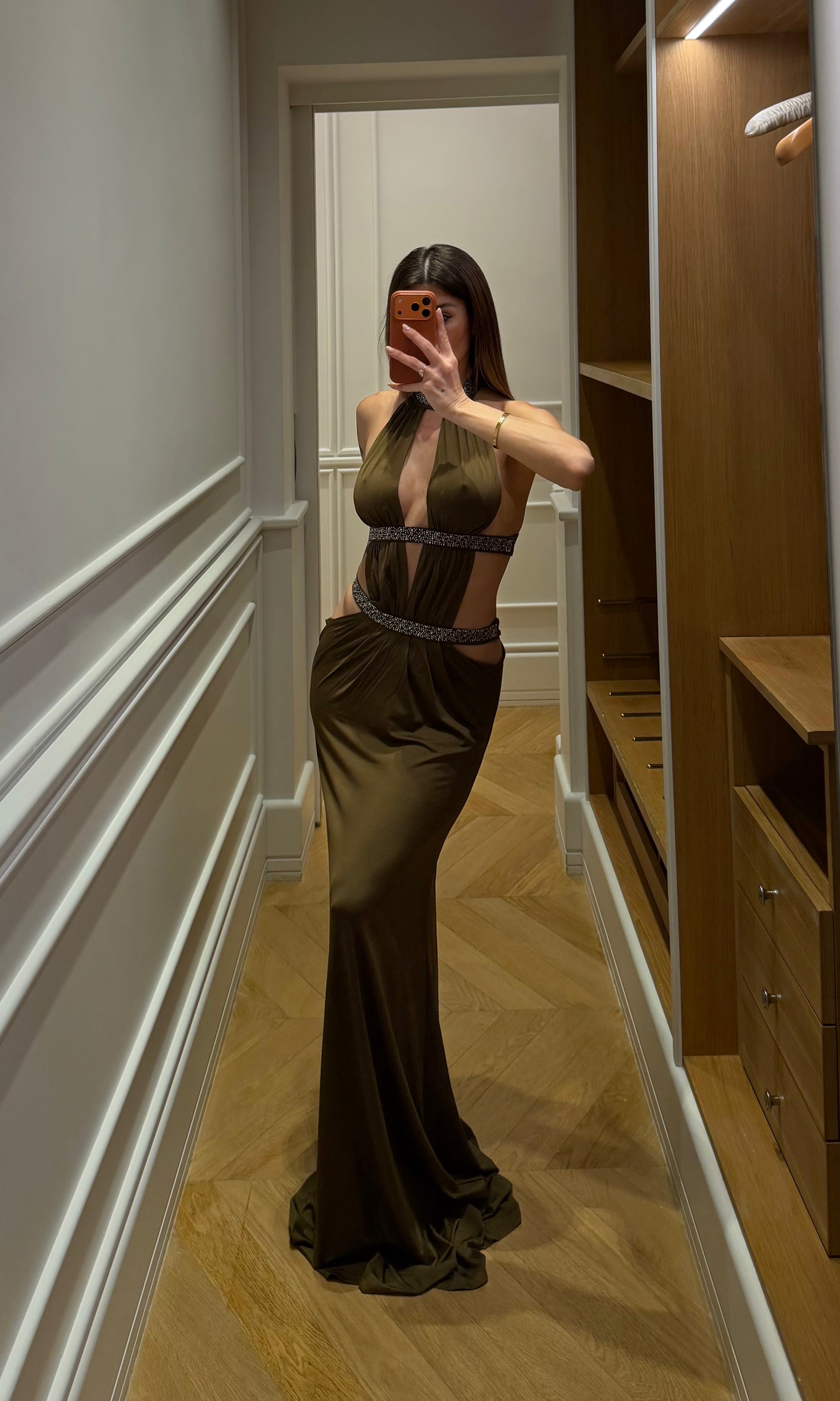 Dress ATHENIA Khaki