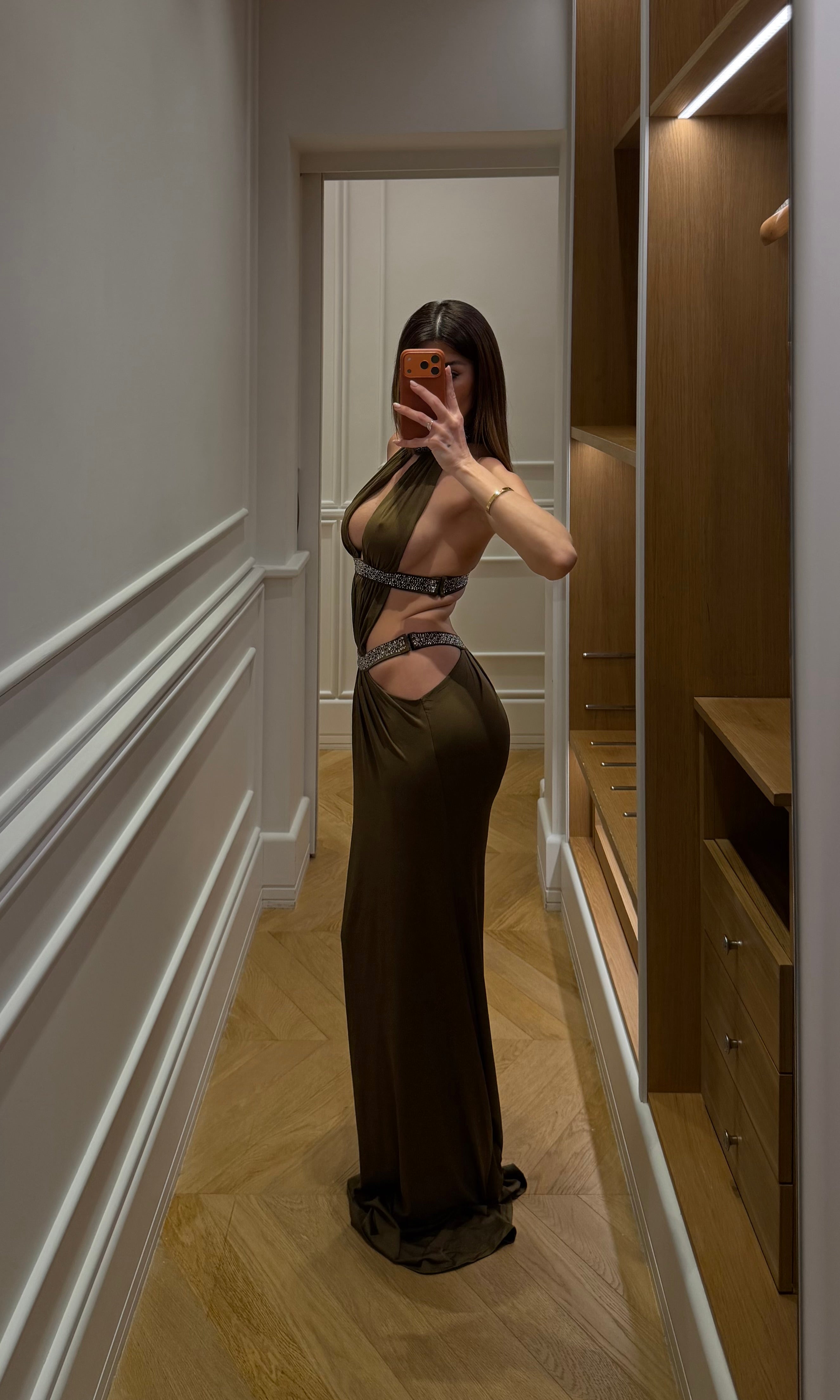 Dress ATHENIA Khaki