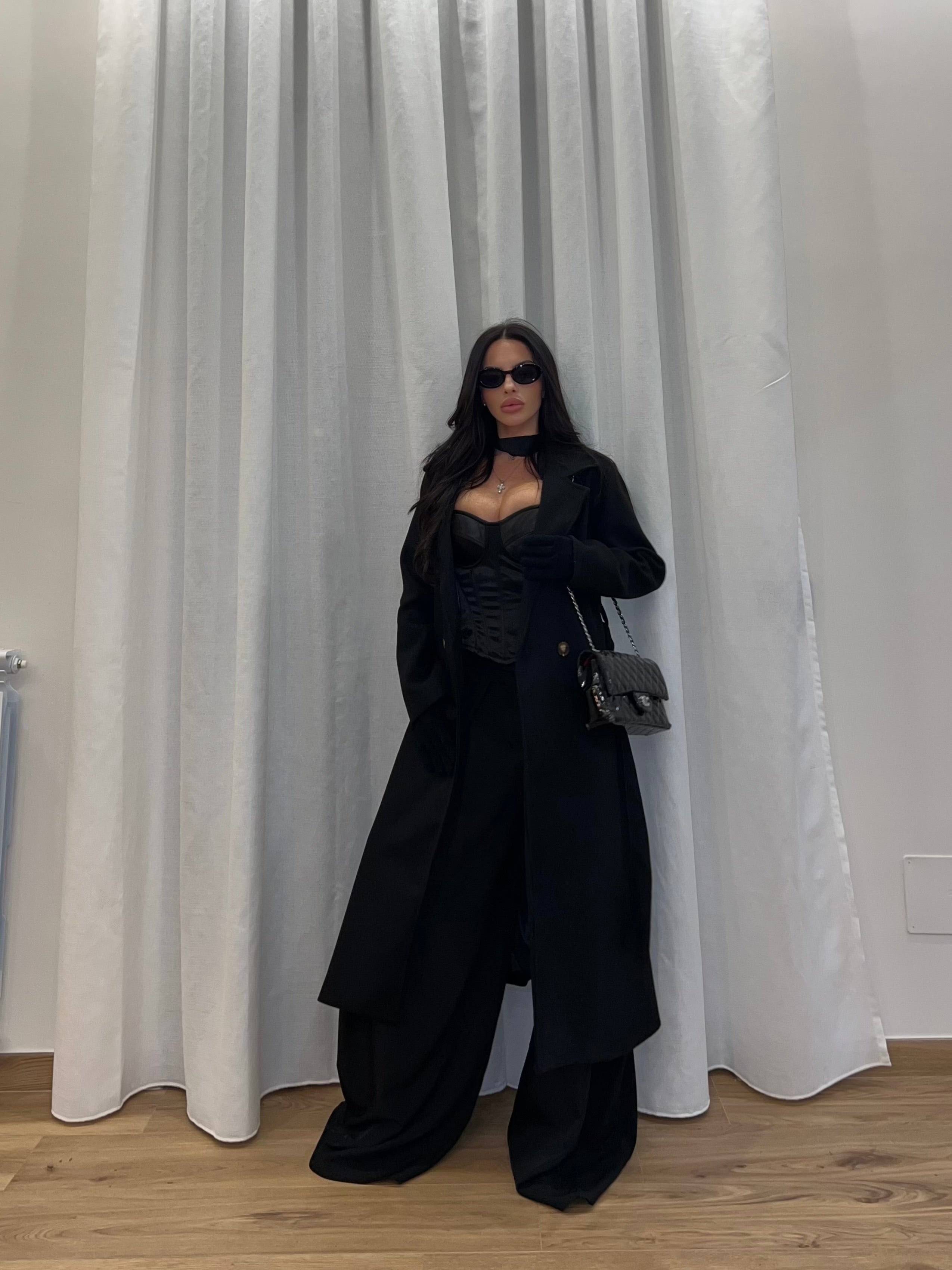 Cappotto Born to Die Black