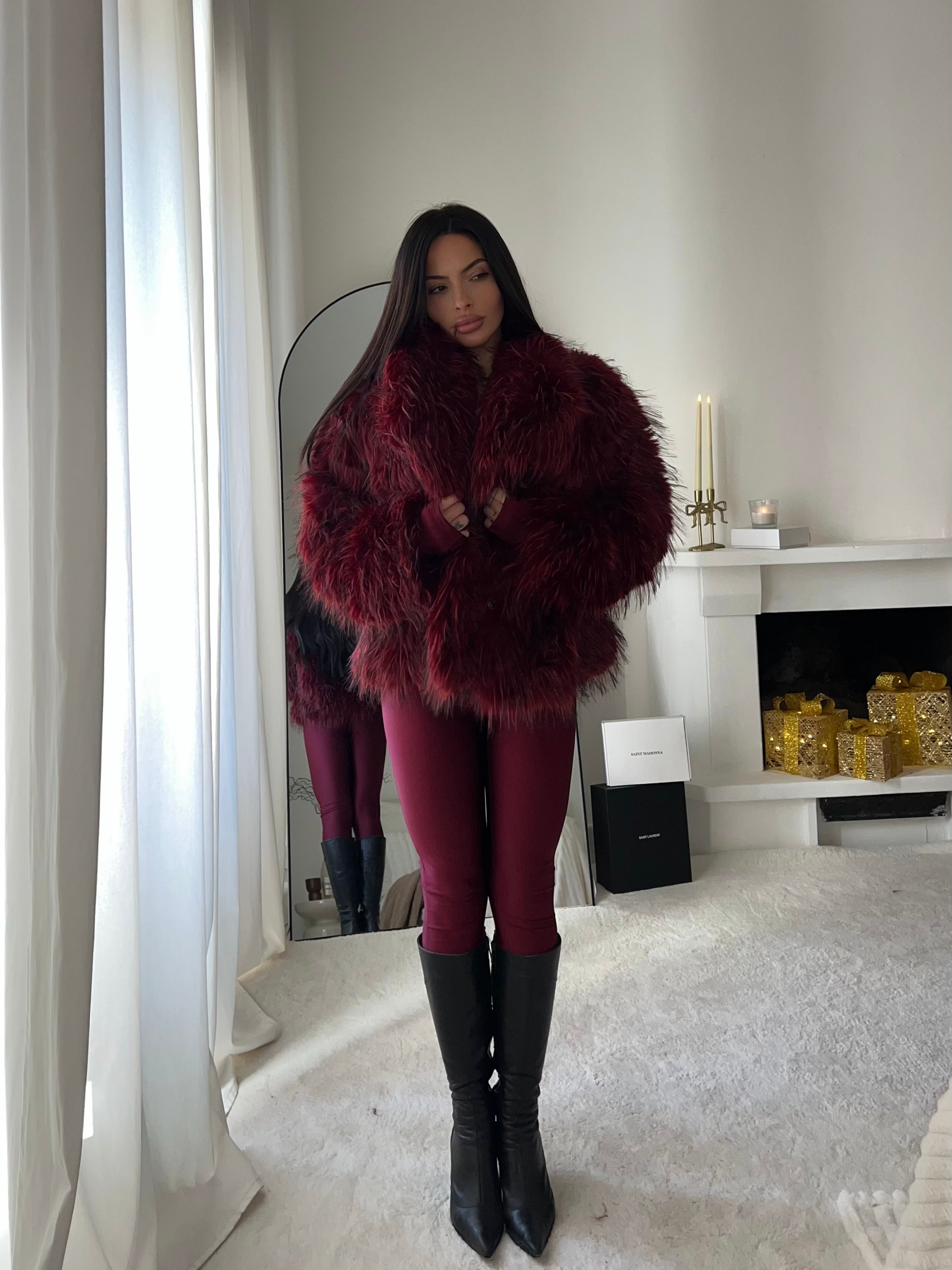 Pelliccia VIENNA bordeaux