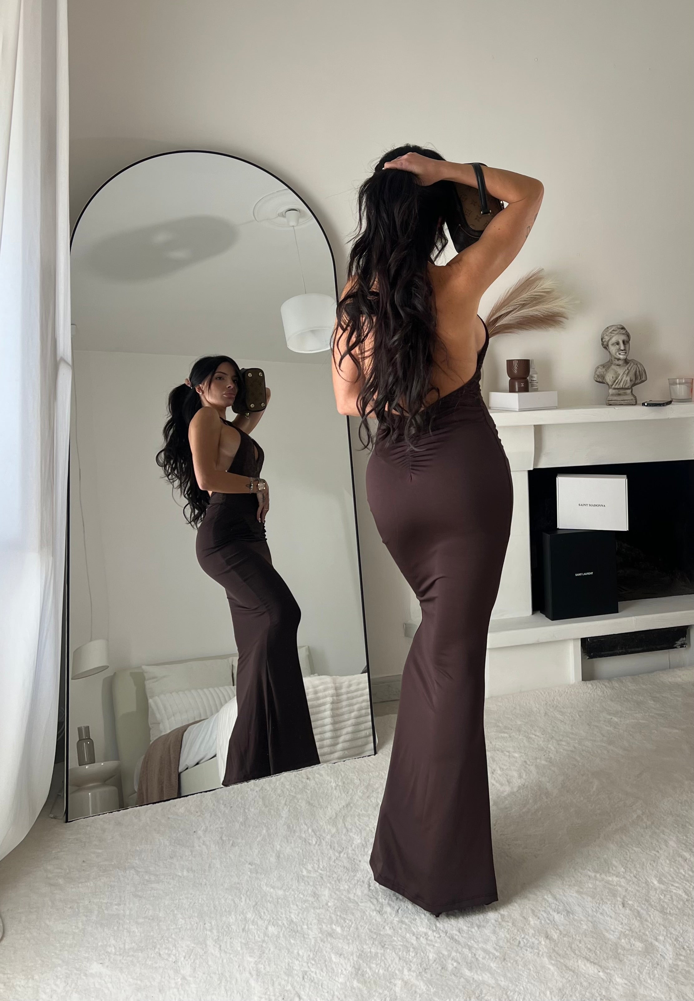 LongDress Helena choco